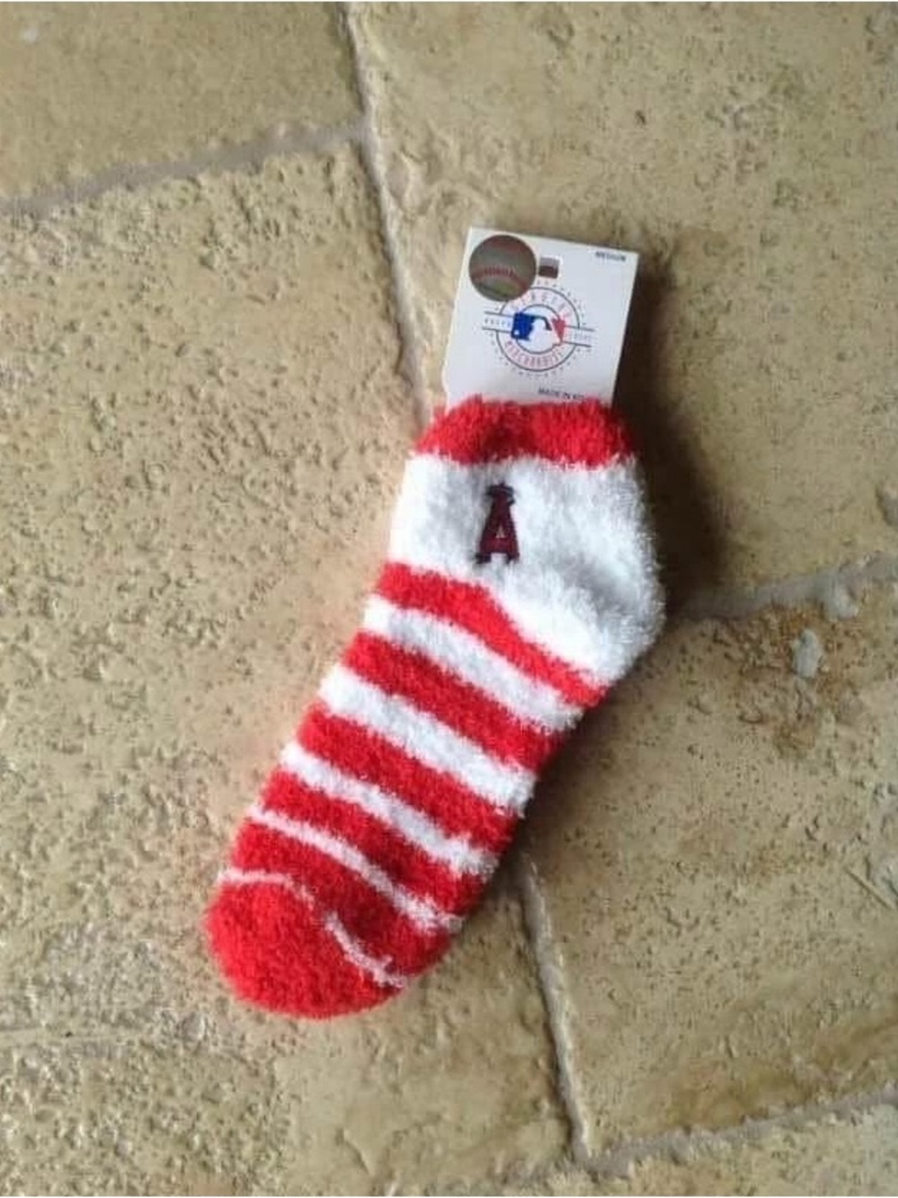 Los Angeles Angels Fuzzy Slipper Socks